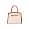 Chic Brown Handbag for Women with Elegant Golden Buckle