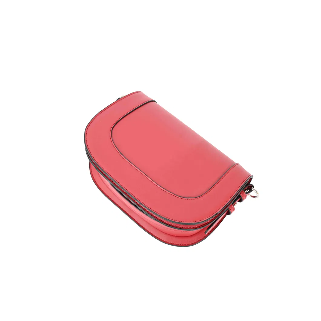 Chic Red PU Leather Handbag and Shoulder Bag for Stylish Minimalism