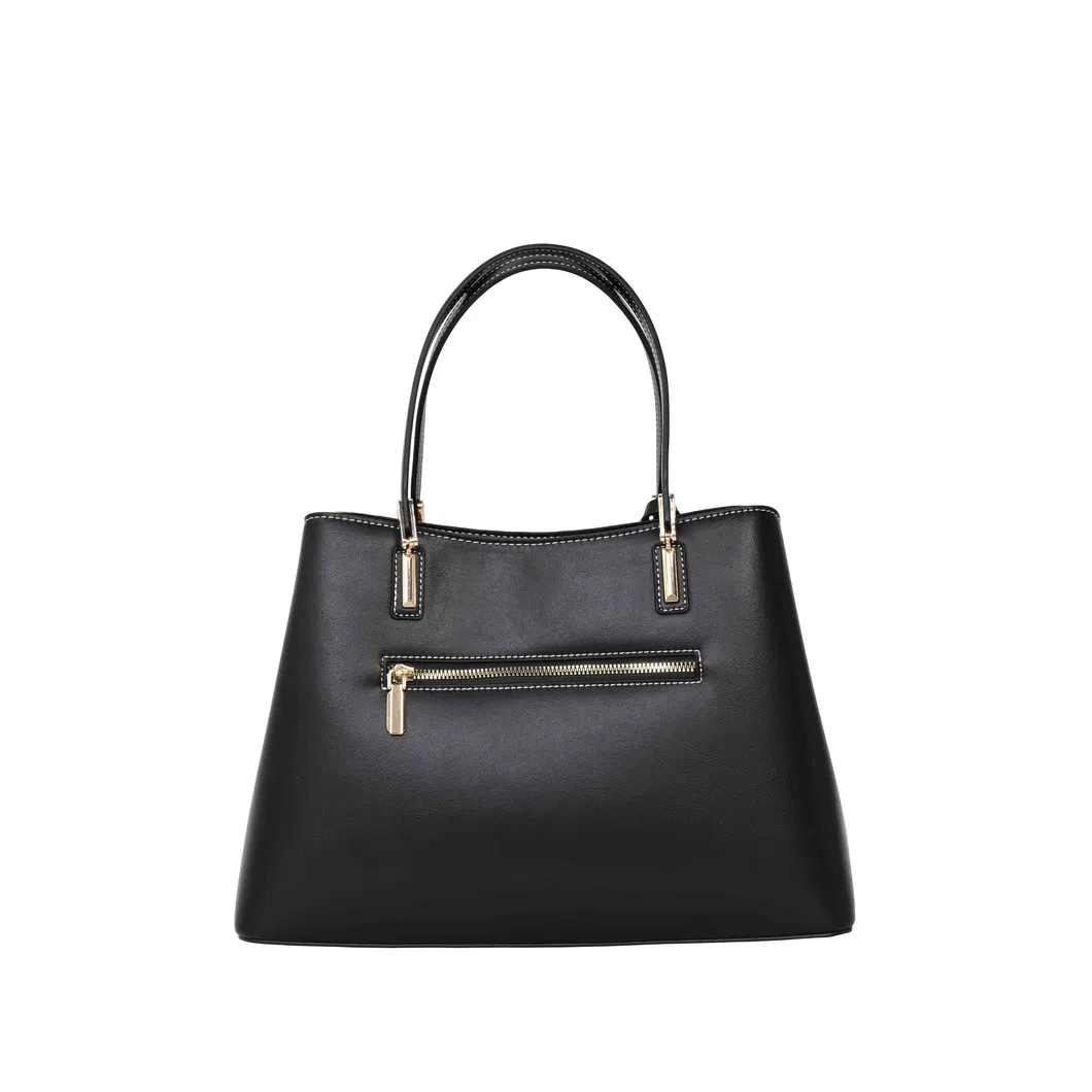 Chic Patchwork Tote Bag with Brown &amp; Black Accents for Timeless Everyday Style