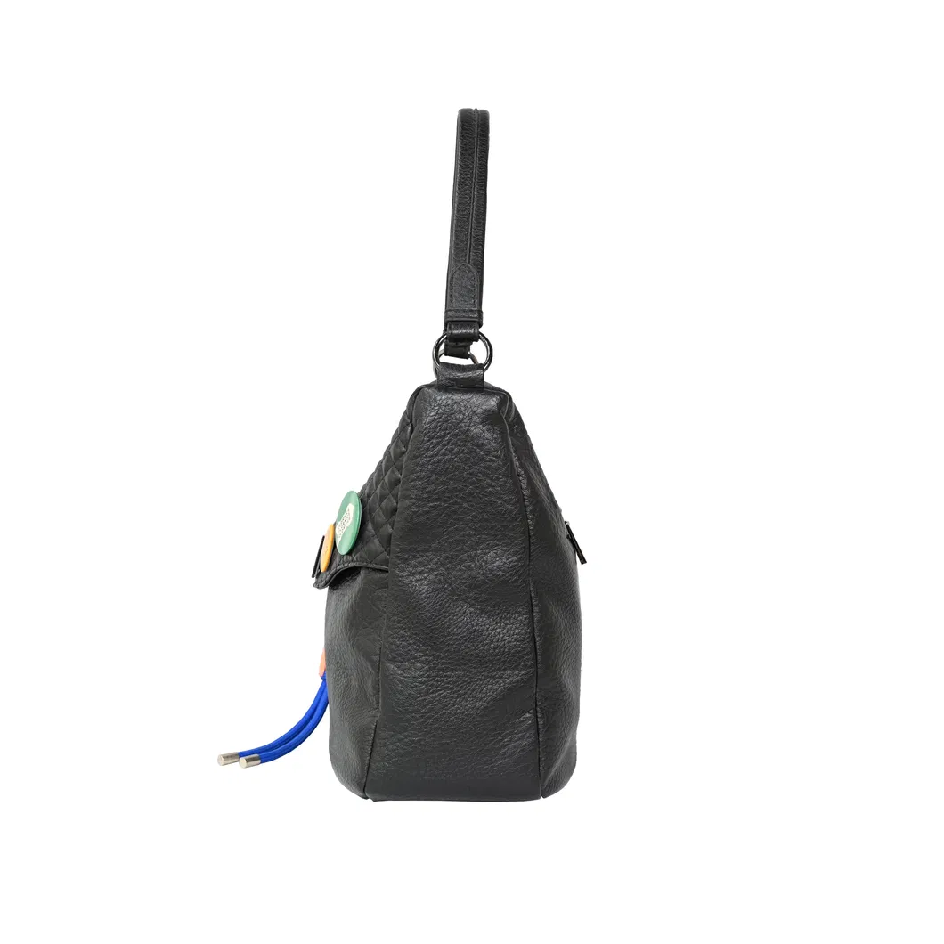 Elegant Minimalist Crossbody Bag with Timeless Black PU for Everyday Sophistication