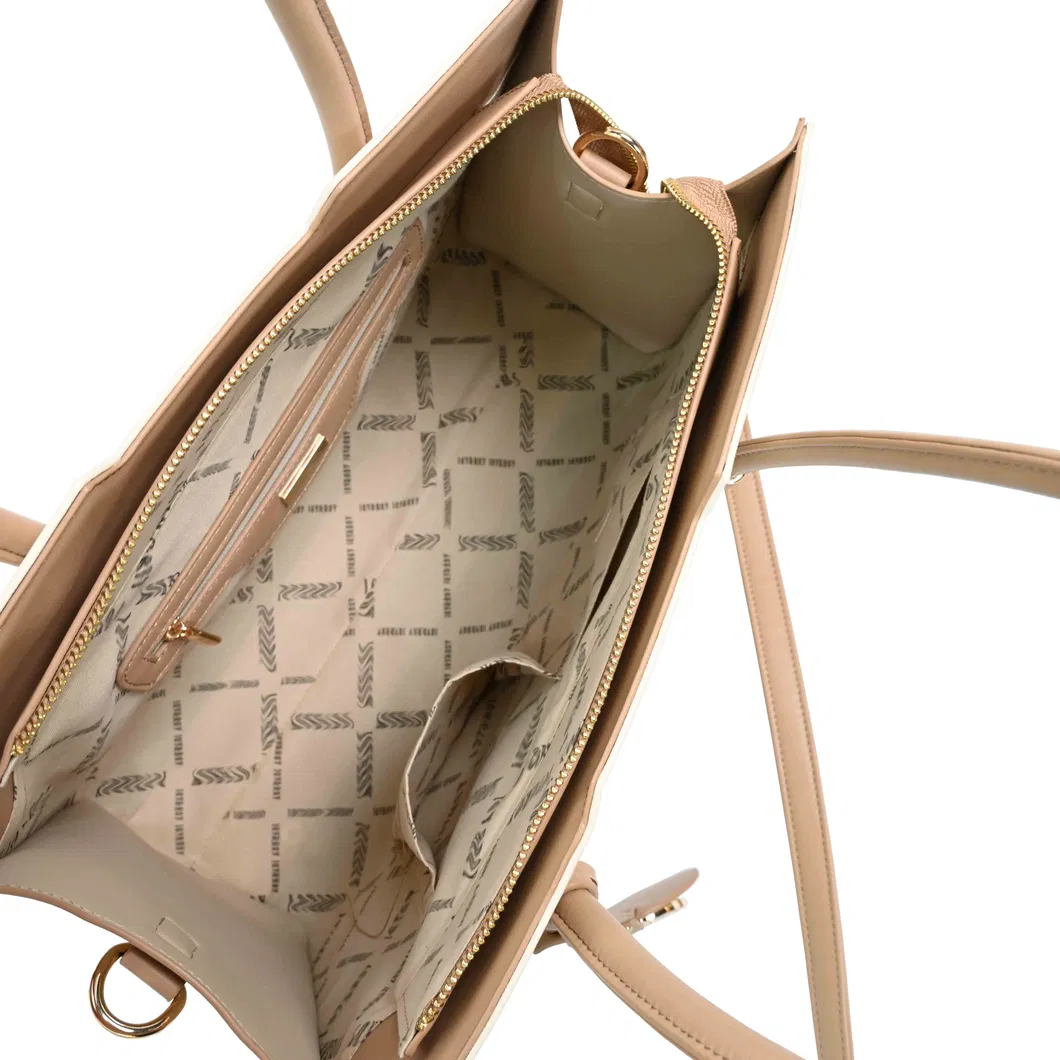 Refined Beige-Brown Tote Bag with Perfect Blend of Style &amp; Functionality