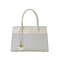 Timeless Elegance: off-White Spliced Handbag for Modern Women