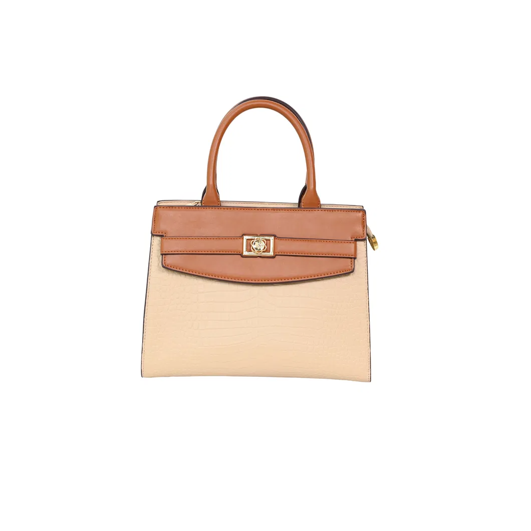 Chic &amp; Practical: Brown PU Tote Bag for Everyday Elegance