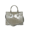 High - Silver Grey Crocodile - Print Fashion Handbag for Commuting
