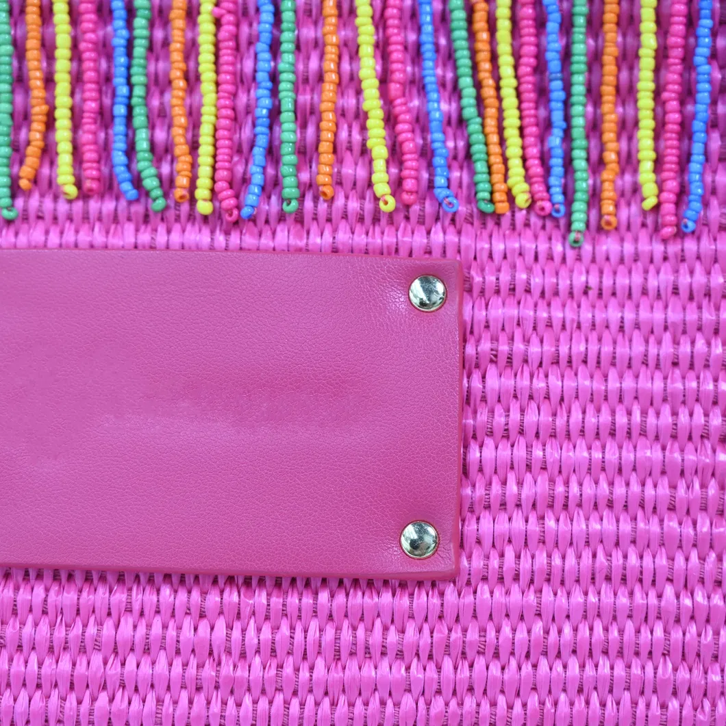 Bold Magenta Tote Bag with Tassel Accent - Make a Vibrant Statement