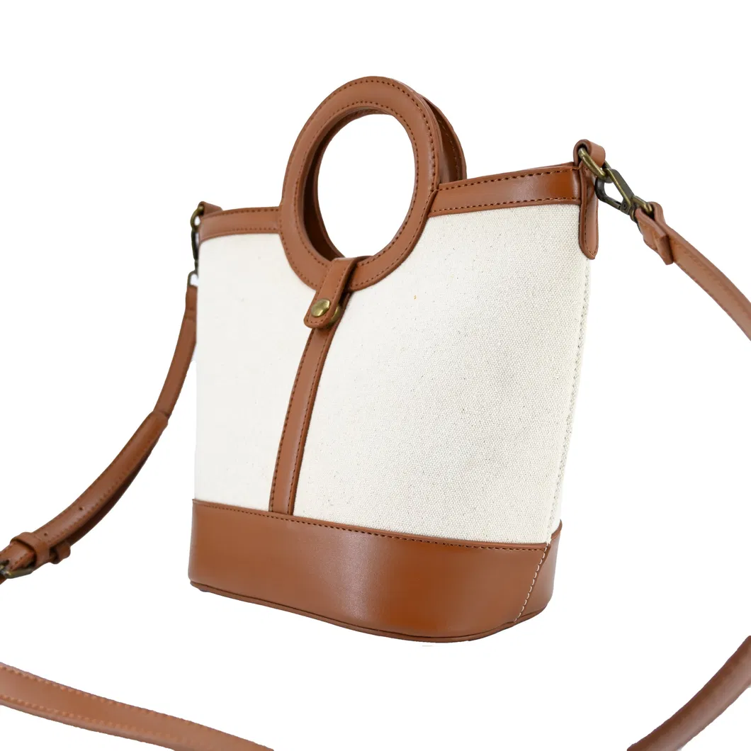 Stylish Hoop Handled Tote Bag for Women - Premium Fabric &amp; Daily Functionality