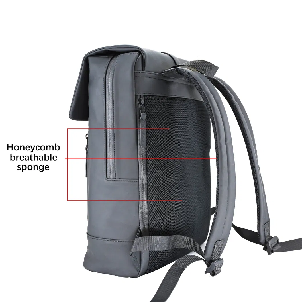 Sleek Black Backpack for Your Essential Laptop Companion for Work &amp; Study