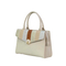 Chic off-White Handbag for Women with Elegant Silver Details