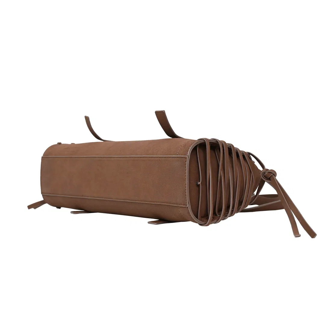 Vintage Brown Rope Design Tote Bag for Stylish Outings