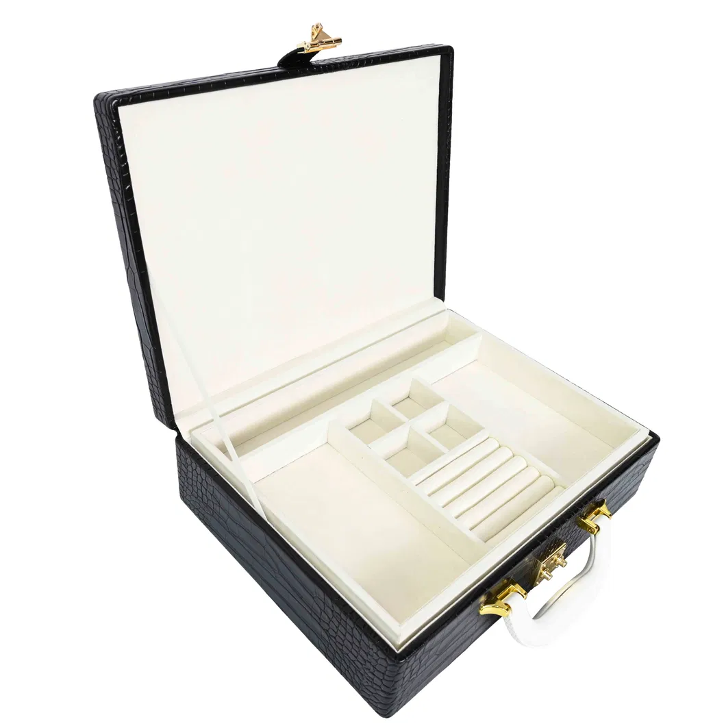 Luxe Black Jewelry Box of Timeless Storage for Women&prime;s Accessories