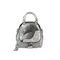 Glossy Silver Mini Backpack: Sleek and Stylish for Travel Enthusiasts