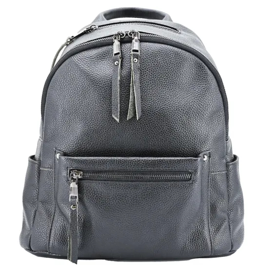 Stylish Black PU Backpack for Women - Ideal for Daily Use