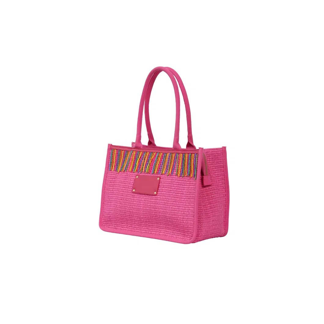 Customizable Woven Tote Bag for Stylish Shopping Adventures