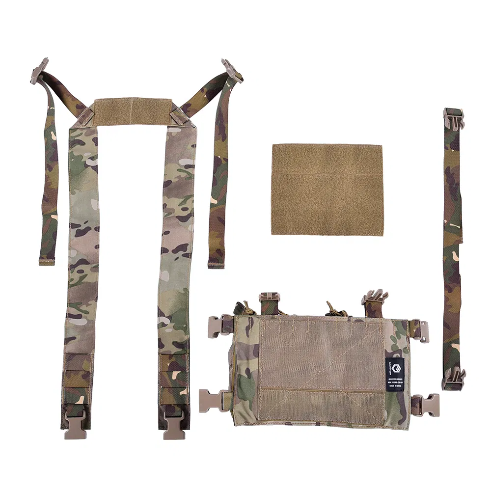 Outdoor Adjustable Multi-Functional Dangler Pouch Fully Modular Tactical Chest Rig Vest
