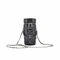 Chic Leather and Metal Chain Bucket Bag for Makeup