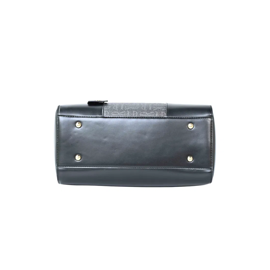 Chic off-Black Women&prime;s Handbag with Stylish Cylindrical Design for Modern Fashion