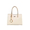 Refined Minimalist Tote Bag for Women in Beige-Brown PU Leather