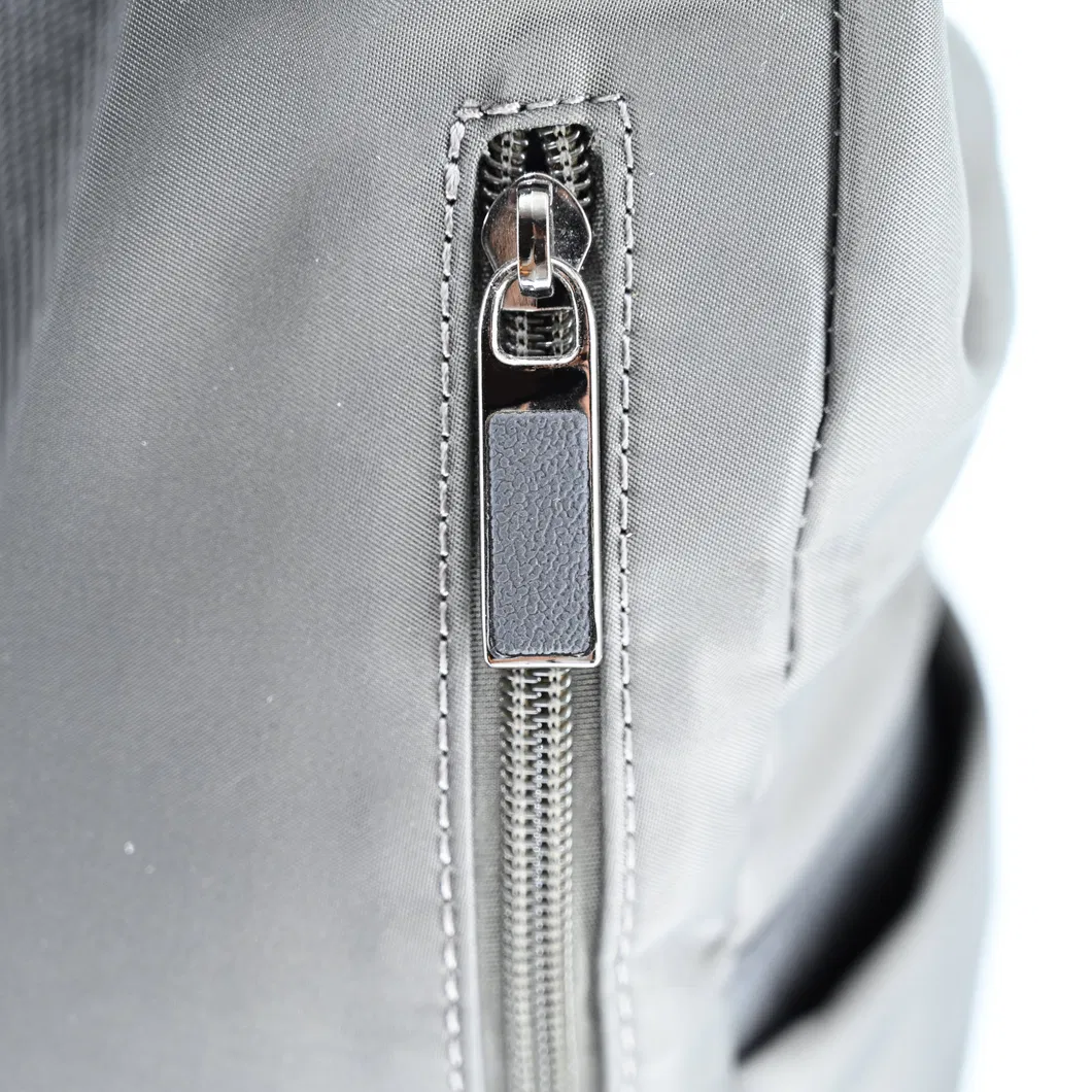 Sleek Gray Laptop Backpack with Versatile Storage Solutions