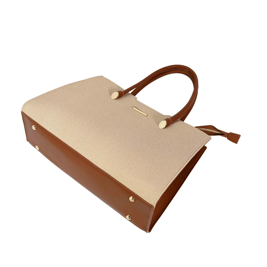 a Brown Ladies&prime; Handbag with a Strong Sense of High-End Design