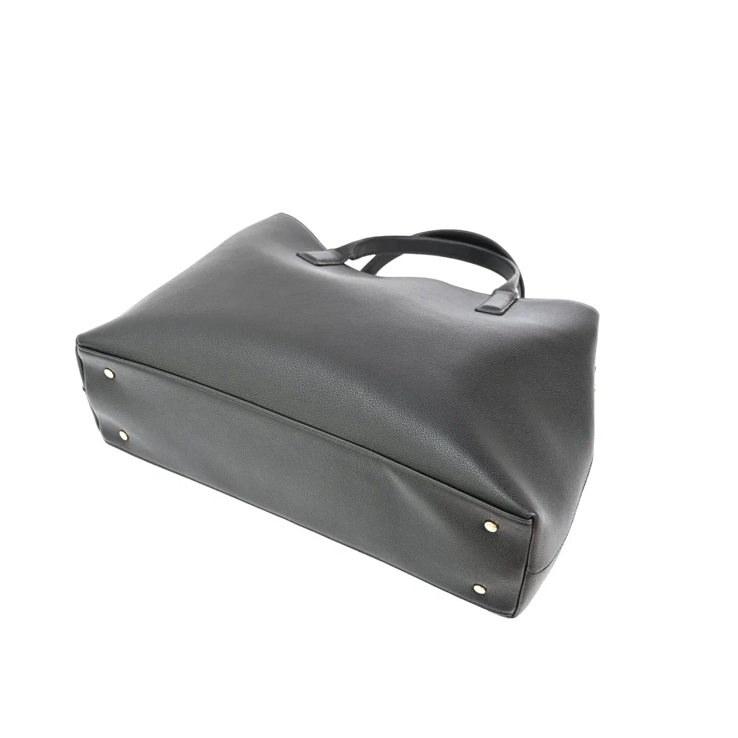 Chic Women&prime;s Black PU Commuter Bag with Versatile Carry Options