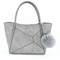 Stylish Gray Handbag for Women with Unique Texture