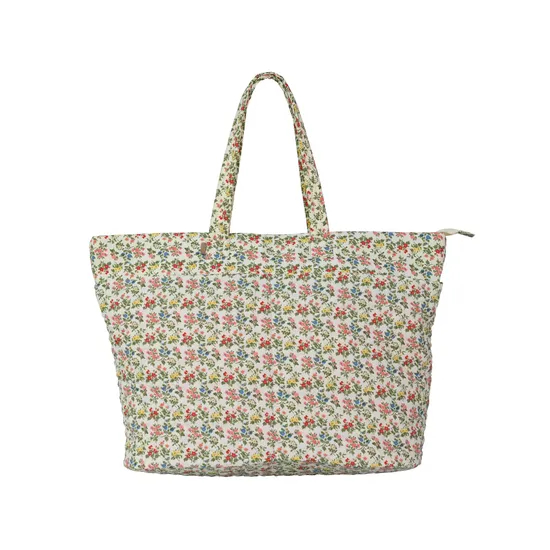 Chic Floral Handbag Set with Eco-Friendly Travel Bag