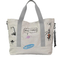 Trendy off-White Canvas Tote Bag with Adorable Cartoon Prints