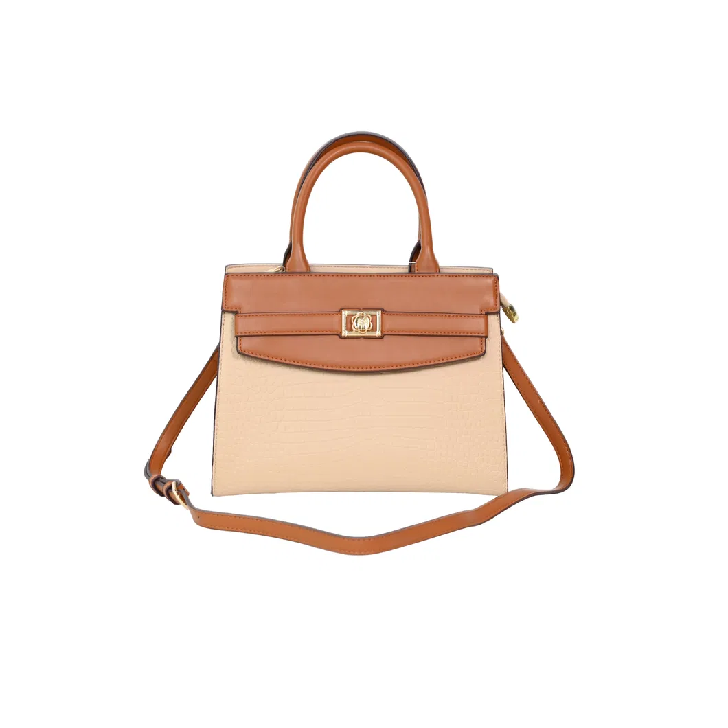 Chic Brown PU Tote Bag for Women: Trendy and Versatile