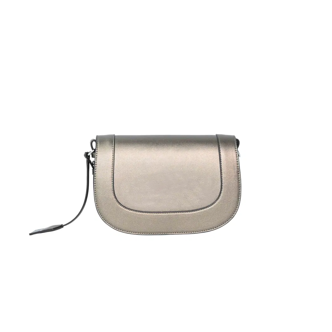 Sleek Silver PU Leather Handbag with Redefining Minimalist Elegance
