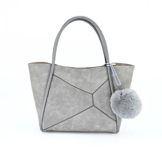 Stylish Gray Handbag for Women Featuring a Distinctive Textured Design