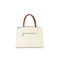The Brown Essential with PU Tote Bag with Gold Lock Detail