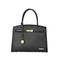 Sleek Onyx PU Blend Minimalist Tote Bag for Modern Women
