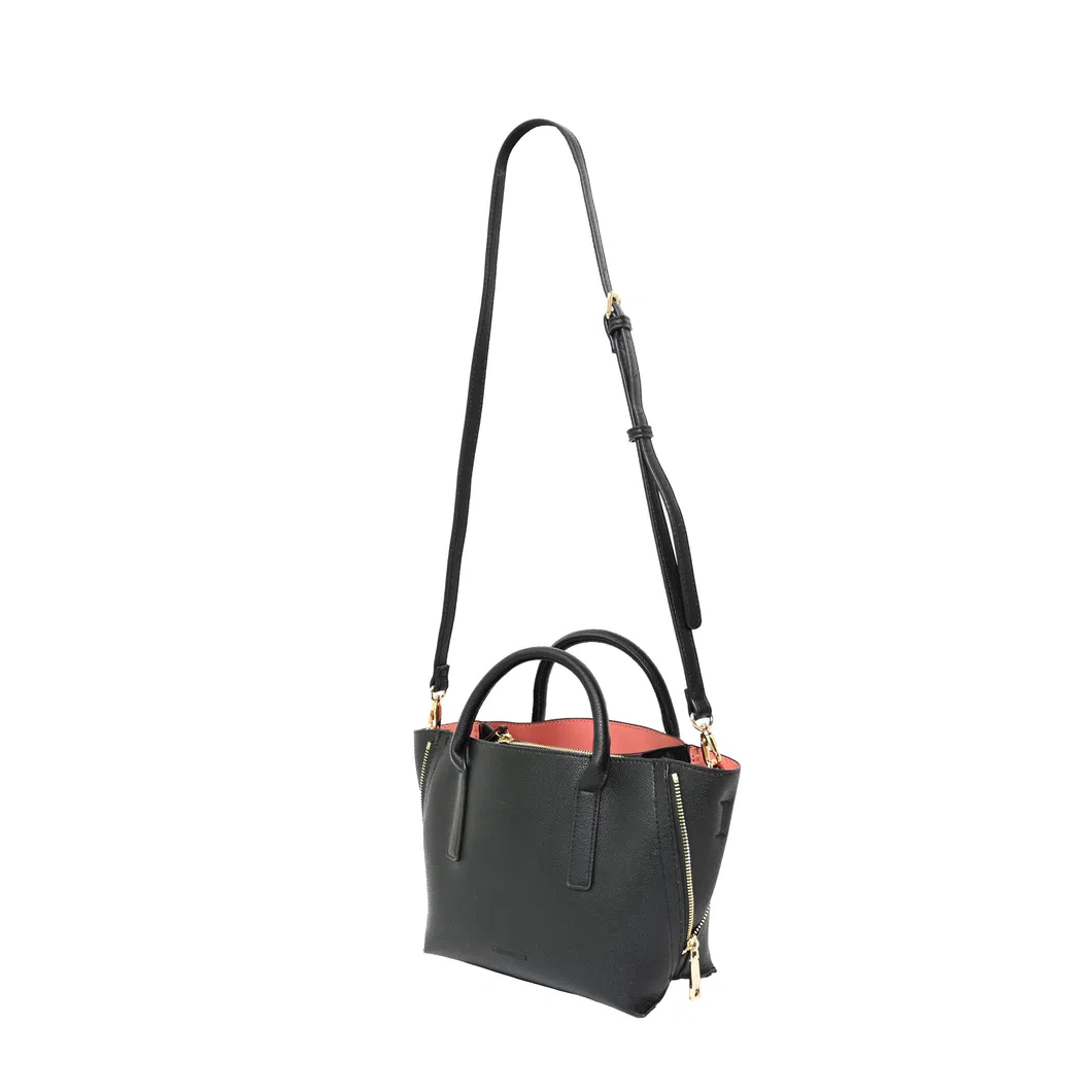 Elegant Evening Handbag with Unique Cracked Zipper Design for Women