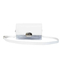 Chic White Patent Leather Shoulder Crossbody Purse with Clear Panel