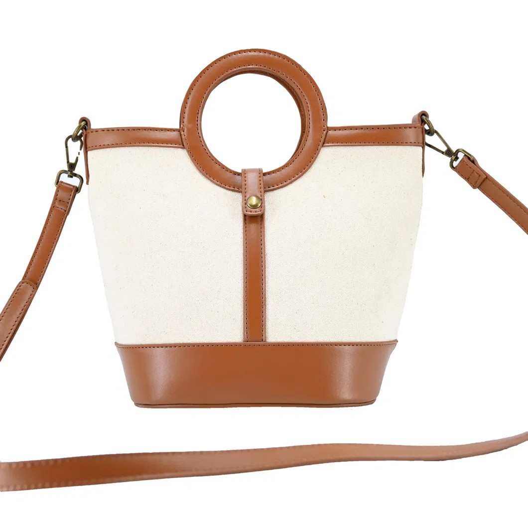 Stylish Hoop Handled Tote Bag for Women - Premium Fabric &amp; Daily Functionality