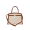Elegant Brown Handbag: Timeless Style with Gold Buckle Accents