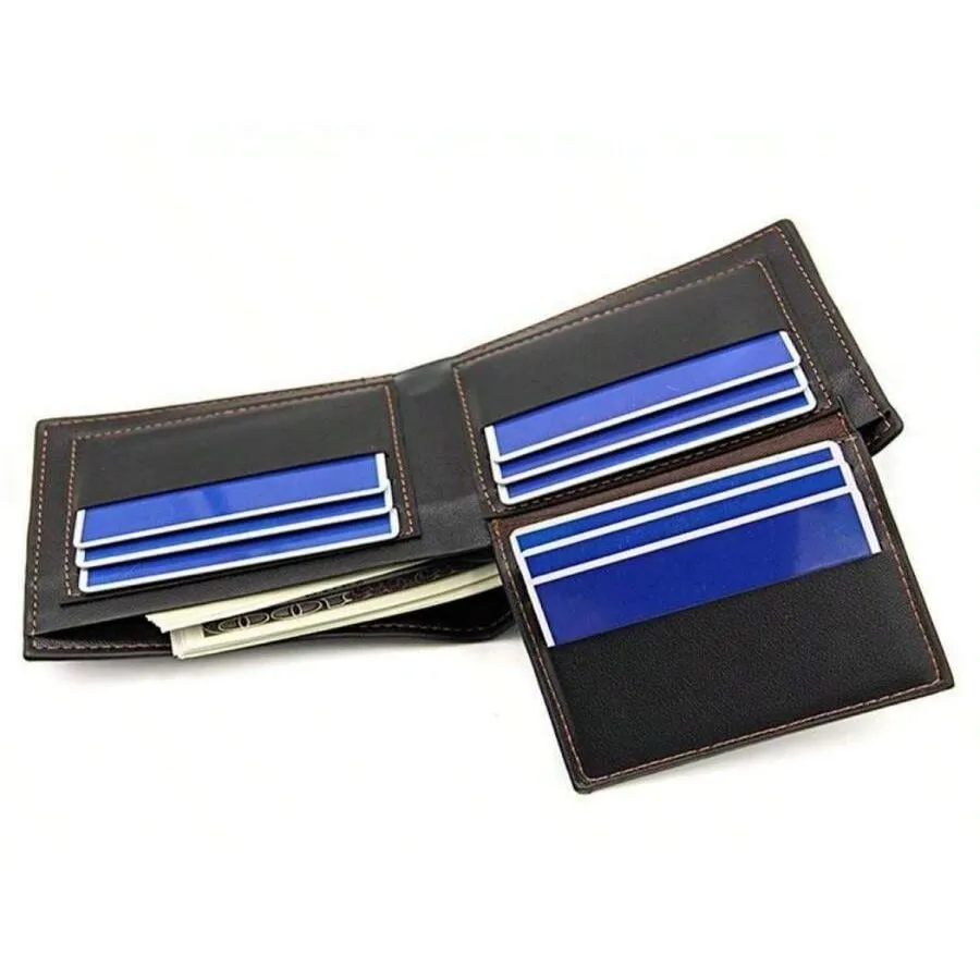 Elegant Black and Brown Wallet for Modern Men
