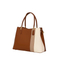 Chic Beige and Brown Women′s Handbag with Modern Touches