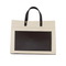 Stylish Black & White Canvas Tote Bag for Women
