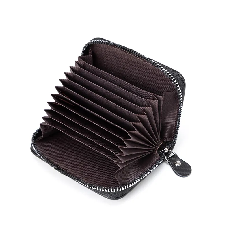Stylish and Refined Herringbone Men&prime;s Wallet and Card Holder