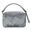 Elegant Black PU Handbag with Chic Square Checkered Design