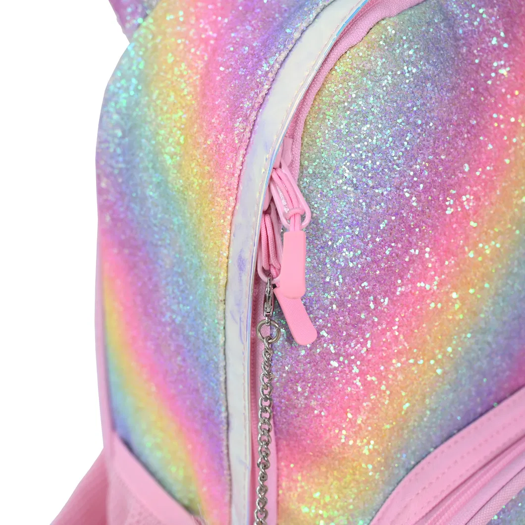 Sparkling Unicorn Backpack for Girls - Vibrant Cartoon Style