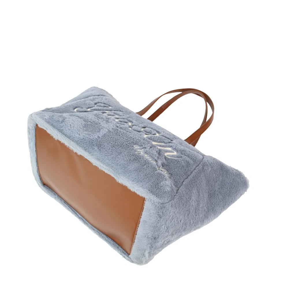 Stylish Personalized Fluff Fabric Tote Bag for Women