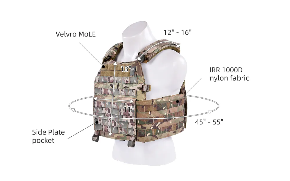 Ultimate Tactical Vest for Operators - Adjustable Plate Carrier System