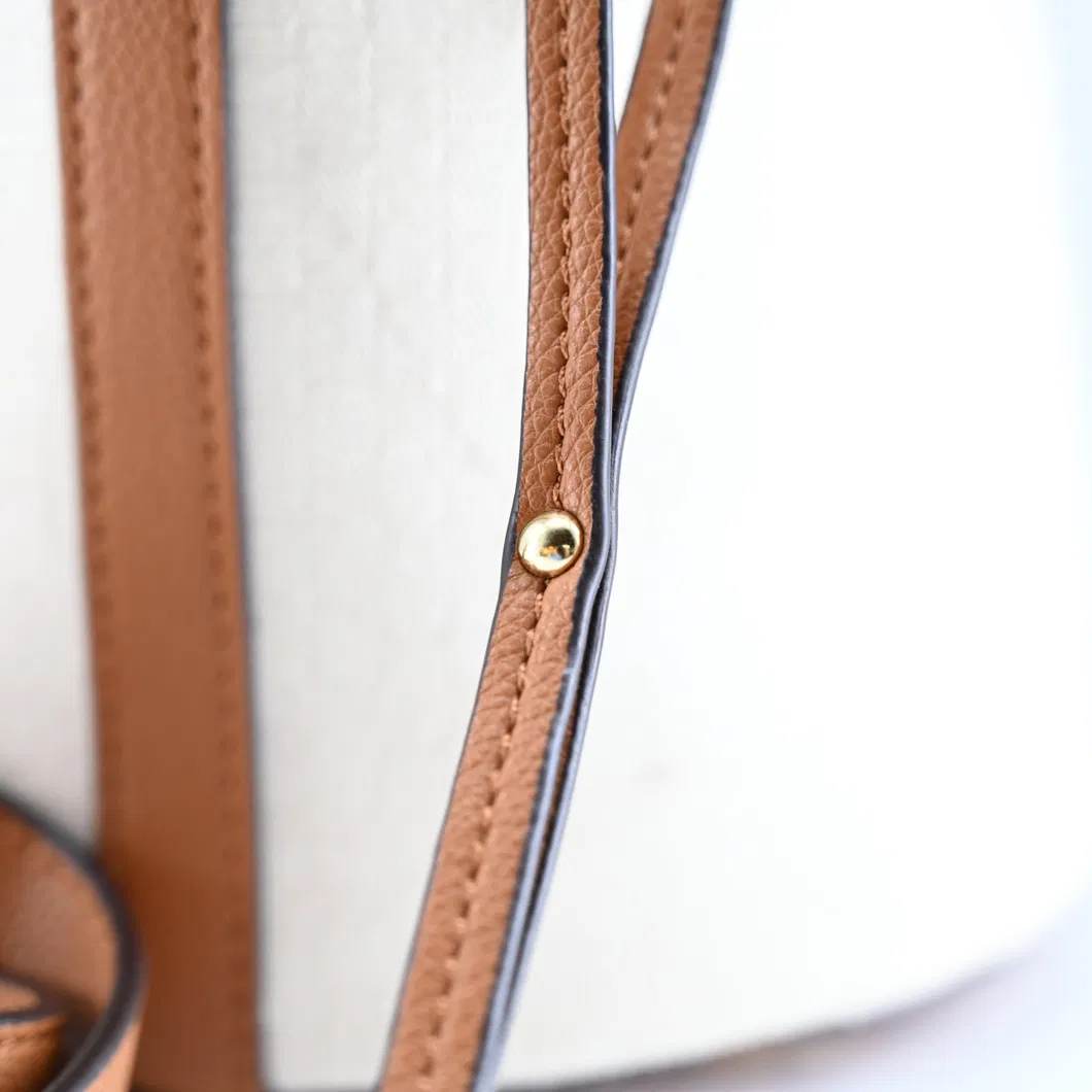 Chic Brown Multi-Functional Bucket Handbag for Everyday Style