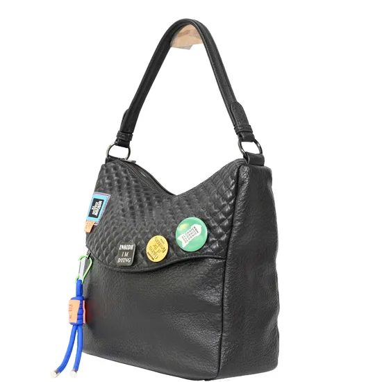 Chic Black PU Crossbody Bag for Women - Stylish Minimalist Design