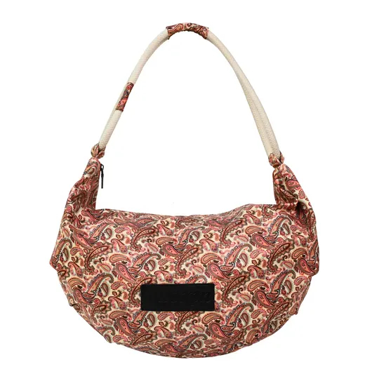 Trendy Half-Moon Shoulder Bag for Women with Unique Prints