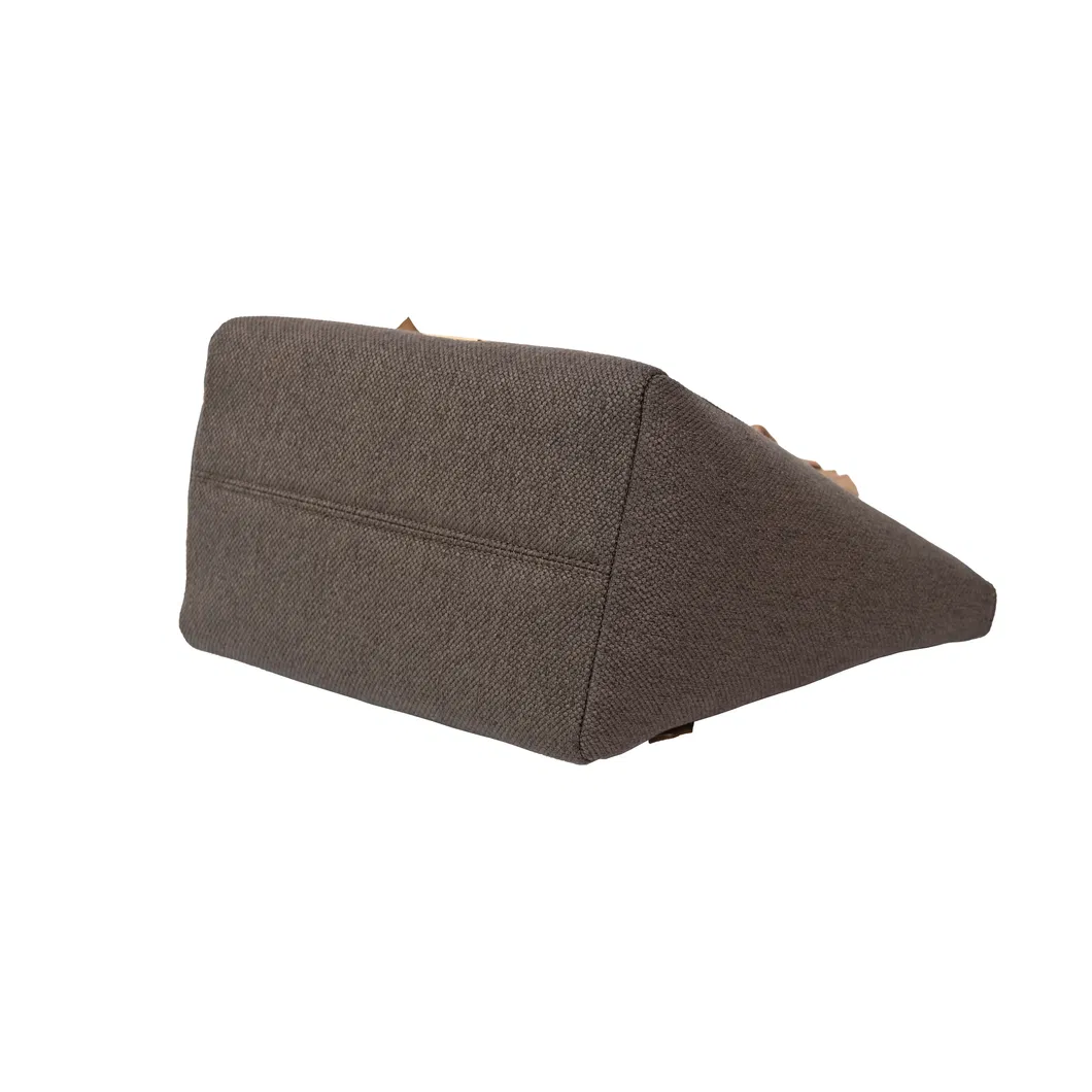 Stylish Women&prime;s Tote Bag with Chic Brown Ribbon Accents