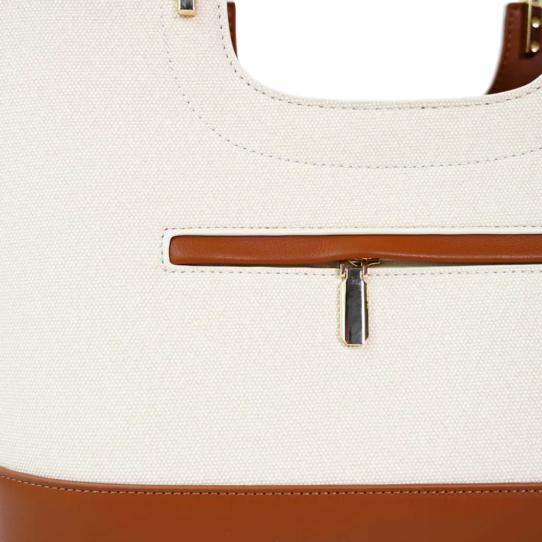 Chic Brown and Beige Handbag for Stylish Women