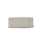 Chic off-White Handbag with Silver Hardware for Stylish Women